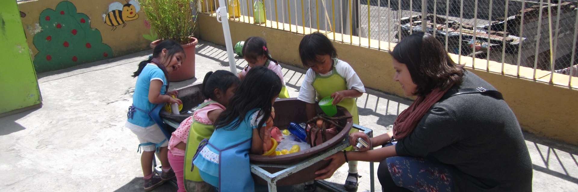 Interact with children in kid's homes